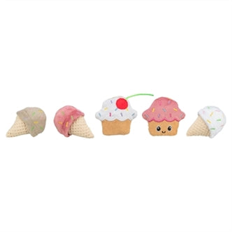 TRIXIE IJSJE OF CUPCAKE PLUCHE MET CATNIP ASSORTI 7 CM