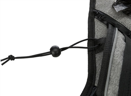 TRIXIE JOGGINGRIEM MET LIJN GRIJS / ZWART 115-150X2 CM / 70-130X23 CM