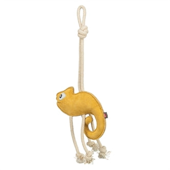 TRIXIE KAMELEON LEER MET TOUW 45 CM