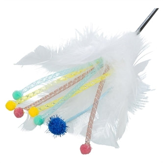 TRIXIE KATTEN SPEELSTOK MET VEREN ASSORTI 41 CM