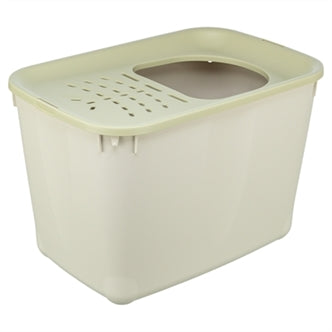 TRIXIE KATTENBAK HOP-IN GRIJS / GROEN 38X58X39 CM
