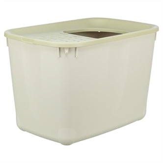 TRIXIE KATTENBAK HOP-IN GRIJS / GROEN 38X58X39 CM