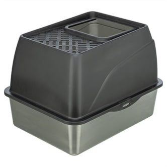 TRIXIE KATTENBAK HOP-IN RVS GRIJS 40X52X39 CM
