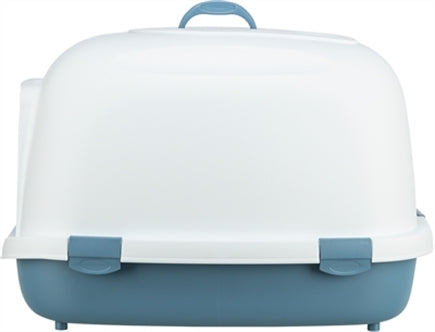 TRIXIE KATTENBAK PRIMO XXL TOP MET KAP BLAUW / WIT 71X56X47 CM