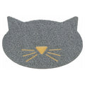 TRIXIE KATTENBAKMAT KATTENKOP PVC LICHTGRIJS 42X40 CM