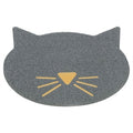 TRIXIE KATTENBAKMAT KATTENKOP PVC LICHTGRIJS 60X50 CM