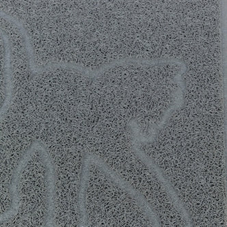 TRIXIE KATTENBAKMAT KATTENSILHOUET PVC LICHTGRIJS 48X35 CM