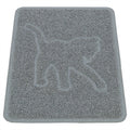 TRIXIE KATTENBAKMAT KATTENSILHOUET PVC LICHTGRIJS 48X35 CM