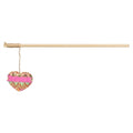 TRIXIE KATTENHENGEL HART HOUT / PLUCHE MET KATTENKRUID / CATNIP 40 CM