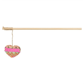 TRIXIE KATTENHENGEL HART HOUT / PLUCHE MET KATTENKRUID / CATNIP 40 CM
