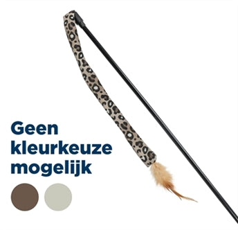 TRIXIE KATTENHENGEL STAART PANTERPRINT PLUCHE MET KATTENKRUID / CATNIP 51 CM