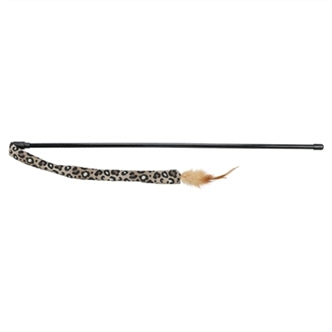 TRIXIE KATTENHENGEL STAART PANTERPRINT PLUCHE MET KATTENKRUID / CATNIP 51 CM