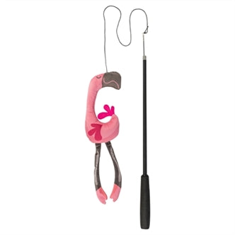 TRIXIE KATTENHENGEL TELESCOPISCH GROTE KATTEN MET FLAMINGO ROZE 106 CM