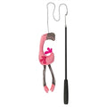 TRIXIE KATTENHENGEL TELESCOPISCH GROTE KATTEN MET FLAMINGO ROZE 106 CM