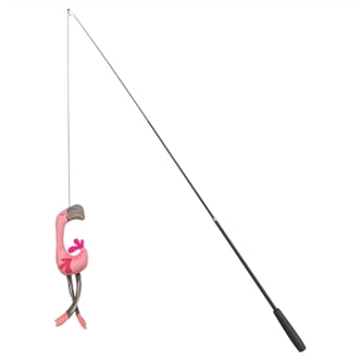 TRIXIE KATTENHENGEL TELESCOPISCH GROTE KATTEN MET FLAMINGO ROZE 106 CM