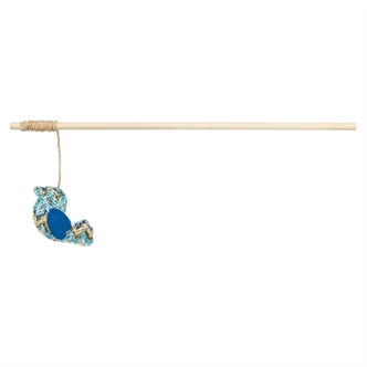 TRIXIE KATTENHENGEL VOGEL HOUT / PLUCHE MET KATTENKRUID / CATNIP 40 CM