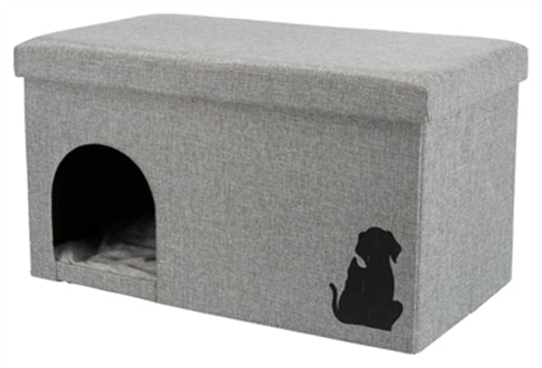 TRIXIE KATTENHUIS KIMY GRIJS 70X40X40 CM