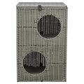 TRIXIE KATTENMAND AMALIA HOEKIG POLYRATTAN GRIJS 37X35X57 CM