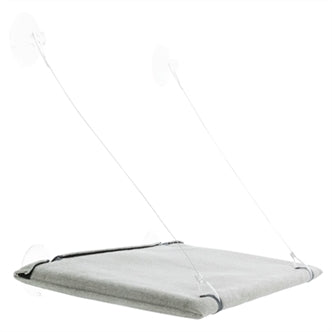 TRIXIE KATTENMAND HANGMAT RAAM VELOURS GRIJS 50X30 CM