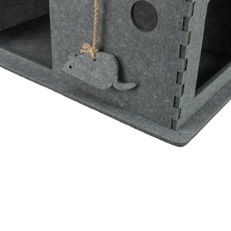 TRIXIE KATTENMAND HUIS LENE VILT GRIJS 54X30X35 CM