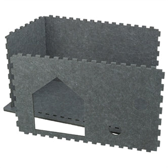 TRIXIE KATTENMAND HUIS LENE VILT GRIJS 54X30X35 CM