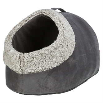 TRIXIE KATTENMAND IGLO CALIDA WARMTEREFLECTEREND GRIJS-WIT / ZWART 50X30X35 CM