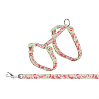TRIXIE KATTENTUIGJE MET RIEM FLOWER POWER MOTIEF ASSORTI 35-59X1,3 CM