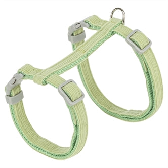 TRIXIE KATTENTUIGJE MET RIEM FLUWEEL GROEN 28-45X1 CM