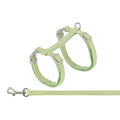 TRIXIE KATTENTUIGJE MET RIEM FLUWEEL GROEN 28-45X1 CM