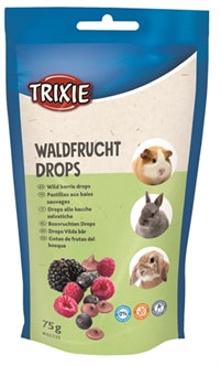 TRIXIE KNAAGDIER DROPS BOSVRUCHTEN 75 GR