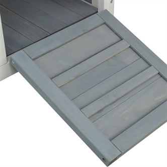 TRIXIE KNAAGDIERHUIS MET 2 INGANGEN GRIJS / WIT 70X45X43 CM