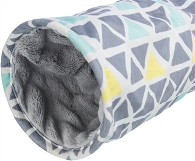 TRIXIE KNAAGDIERTUNNEL SUNNY PLUCHE GRIJS 70X19X19 CM