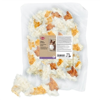 TRIXIE KONIJNENHUID MET VACHT 500 GR