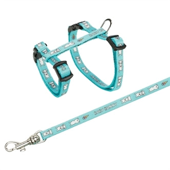 TRIXIE KONIJNENTUIG MET RIEM BABY BUNNY ASSORTI 20-33X0,8 + 125 CM