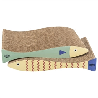 TRIXIE KRABMAT VIS MET CATNIP MINTGROEN / CREME 40X30X11 CM 2 ST