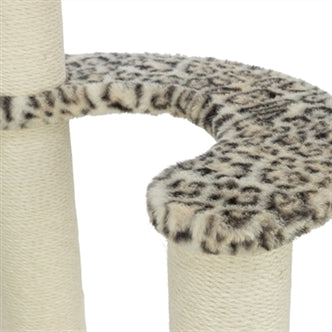 TRIXIE KRABPAAL LEO PANTERPRINT ROND CREME 42X42X82 CM