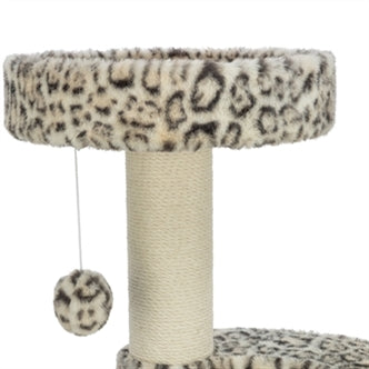 TRIXIE KRABPAAL LEO PANTERPRINT ROND CREME 42X42X82 CM