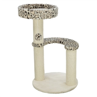 TRIXIE KRABPAAL LEO PANTERPRINT ROND CREME 42X42X82 CM