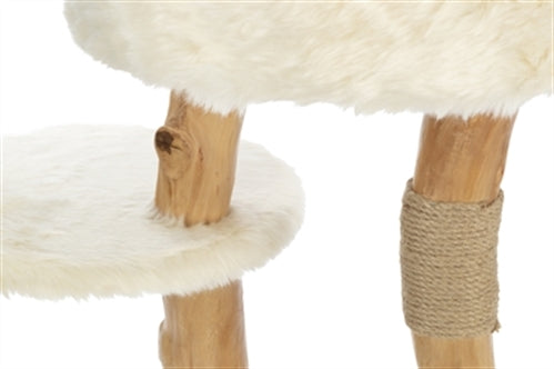 TRIXIE KRABPAAL SANTO HOUT CREME 38X38X73 CM OP=OP