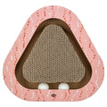 TRIXIE KRABPLANK HARTJES MET BALLEN DRIEHOEKIG KARTON ZALM 36X36X5 CM