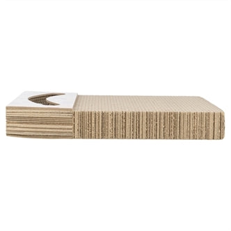 TRIXIE KRABPLANK HARTJES MET BALLEN RECHTHOEKIG KARTON ABRIKOOS 38X30X5 CM
