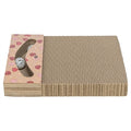 TRIXIE KRABPLANK HARTJES MET BALLEN RECHTHOEKIG KARTON ABRIKOOS 38X30X5 CM