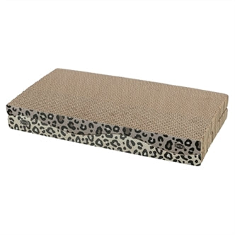 TRIXIE KRABPLANK LEO KARTON PANTERPRINT MET KATTENKRUID / CATNIP 44X25X6 CM 2 ST