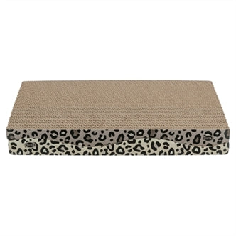 TRIXIE KRABPLANK LEO KARTON PANTERPRINT MET KATTENKRUID / CATNIP 44X25X6 CM 2 ST