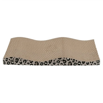 TRIXIE KRABPLANK LEO KARTON PANTERPRINT MET KATTENKRUID / CATNIP 44X25X6 CM 2 ST