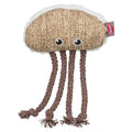 TRIXIE KWAL STOF / PLUCHE MET KATTENKRUID / CATNIP BEIGE / WIT 14 CM