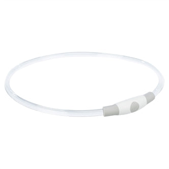 TRIXIE LICHTGEVENDE HALSBAND USB FLASH LIGHT OPLAADBAAR TPU MULTI 65X0,8 CM