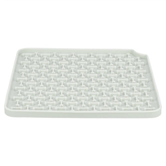 TRIXIE LICK'N'SNACK MAT SILICONEN LICHTGRIJS 20X20 CM
