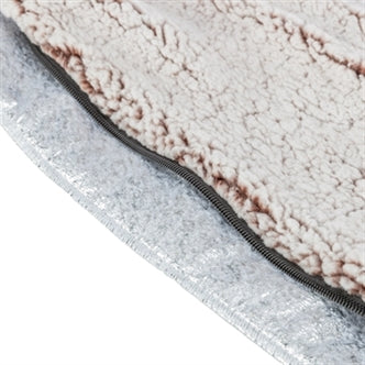 TRIXIE LIGMAT CALIDA MET WARMTEREFLECTERENDE VULLING WIT-BRUIN 60X45 CM