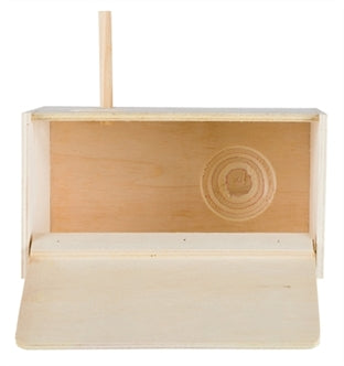 TRIXIE NESTKASTJE HOUT 21X12X13 CM GAT 4 CM